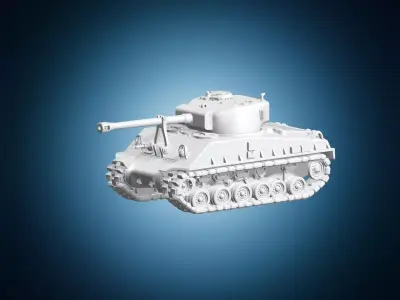 Historical Military Tank Model 3D print model