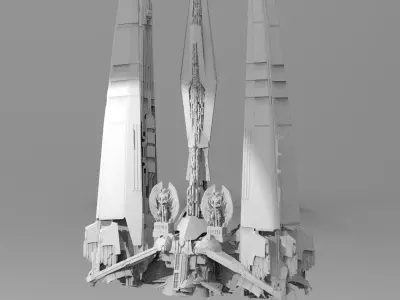 Chancellor Floating city Complex  3D model