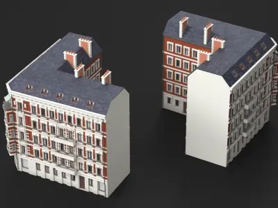 Apartments Building in Berlin 3D model