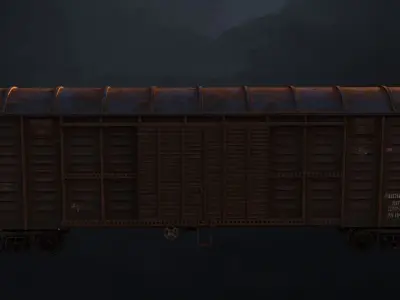 OLD WAGON PBR 3D model