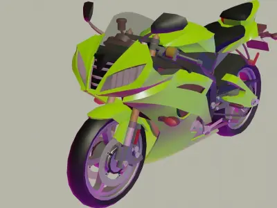 Heavy Bike Low-poly 3D model purchase