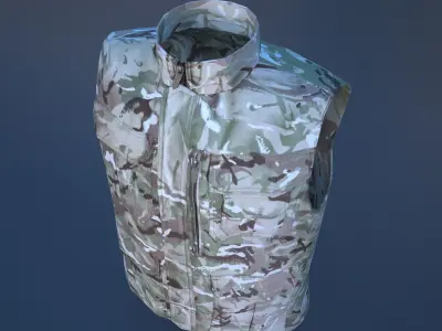 Military Vest Low-poly 3D model order