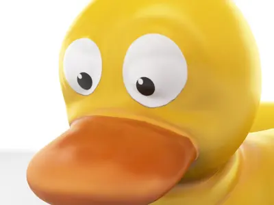 Duck rubber toy cartoon 3D model