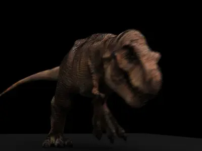 Tyrannosaurus Rex Model Rigged Low-poly 3D model