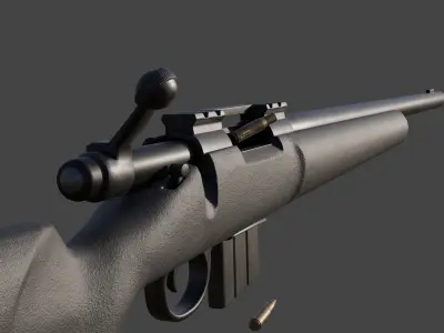 M24 Sniper Free low-poly 3D model