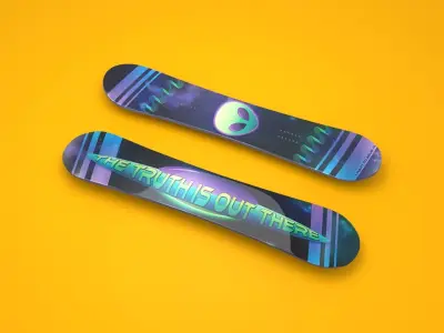 Skateboard Deck Low-poly model 3D model