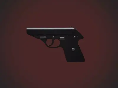 AG-87 Gun 3D model 3D model
