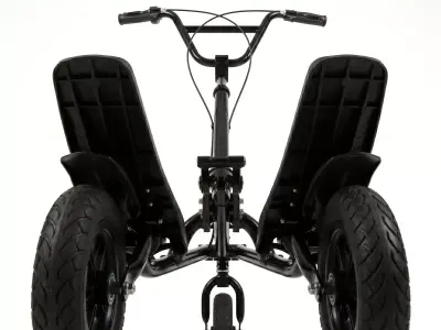 Trikke Freedom Electric Trike Low-poly 3D model
