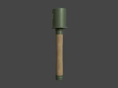 M24 hand grenade Low-poly 3D model