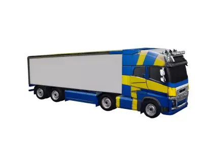 Volvo FH16 Compact Delivery Truck 3D Model 3D model