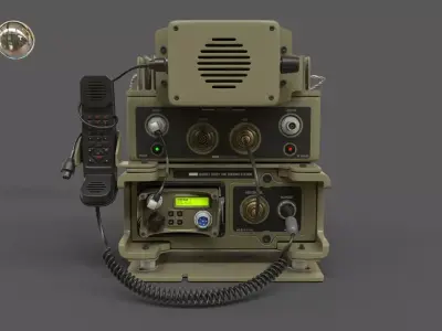Military Radio Barrett PRC-2082  3D model
