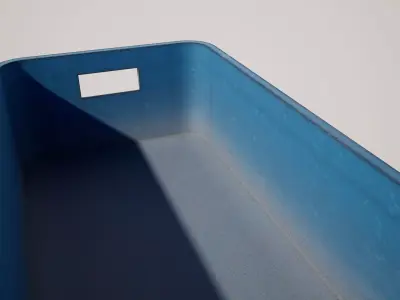 Plastic Storage Container Crate Low-poly 3D model