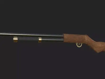 Royal shotgun  Low-poly 3D model