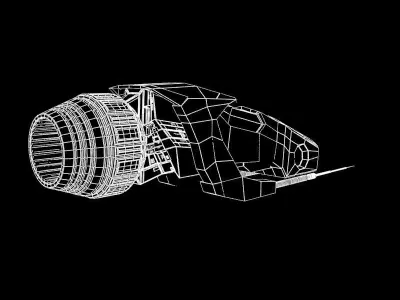 Spaceship base 3D model