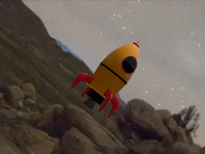 rocket Free 3D model purchase