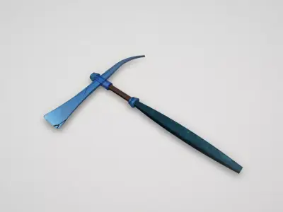 Game asset Stealthy Icebound Warriors Axe 3D model