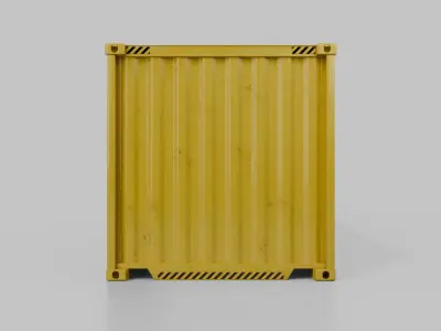 40ft Shipping Container - Customizable with Interior and Exterior 3D model