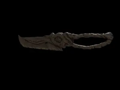 Old Weapon Sword02 Low-poly 3D model