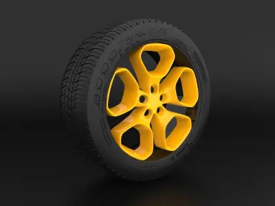 Huracan rims  Free 3D model