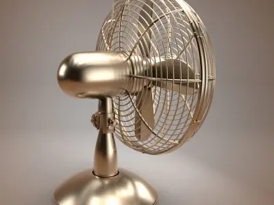 golden fan special  Free low-poly 3D model