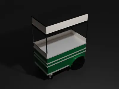 Ice Cream Stall 3D model