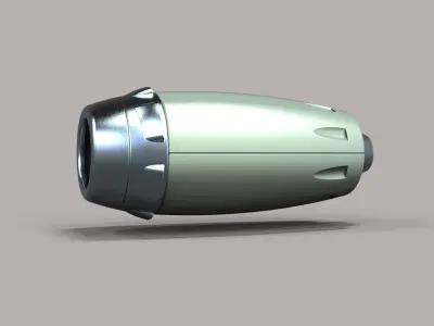 Jet engine 4 3D model