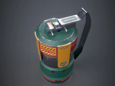 PBR HE Grenade Low-poly 3D model