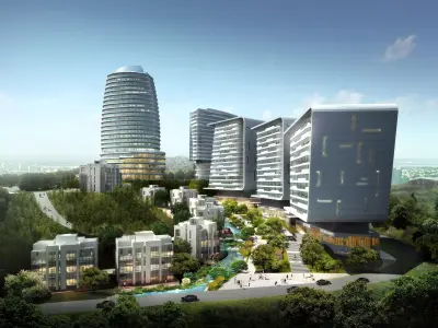 3Dmax fashion city commercial square building 179 3D model