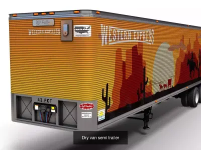 Semitrailers collection  3D Model Pack