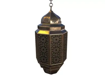 Vintage Lantern PBR Game Ready Low-poly 3D model