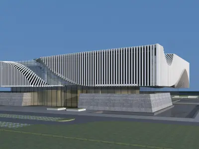 Modern Building 05 3D model