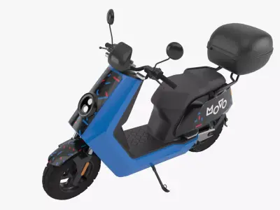 Niu Movo Rideshare Low-poly 3D model