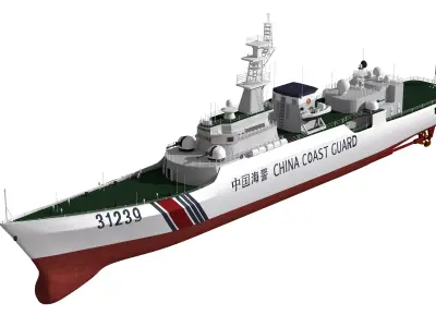 China Coast Guard Vessel 31239 Law Enforcement Vessel 3D model