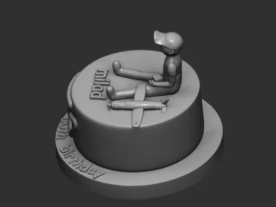 3d model cake topper 3D print model