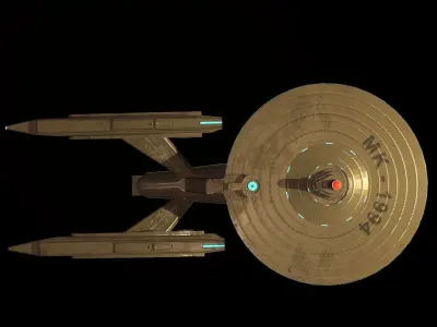 Star Ship Free low-poly 3D model