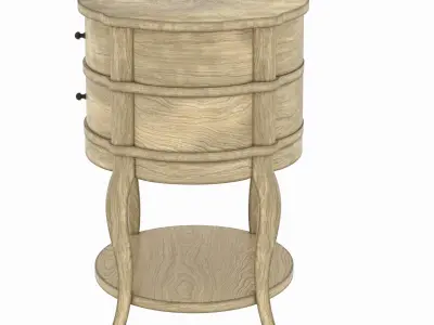 highpoly  antique table 3D model