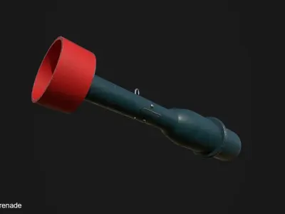 M9A1 Rifle Grenade Low-poly 3D model