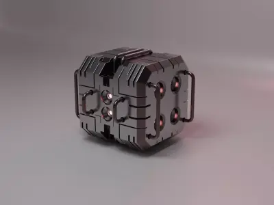 Sci-Fi Hard Surface 3D model Free 3D model