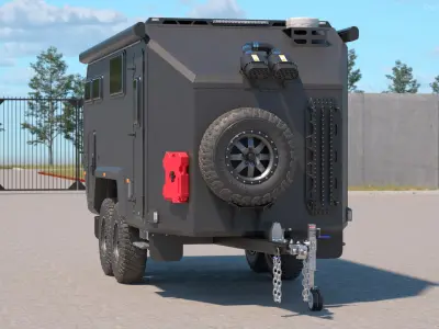 Expedition Mobile Home Black 3D model