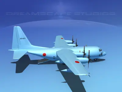 Lockheed C-130 Hercules Japanese   3D model