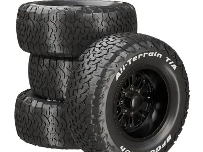BFGoodrich All Terrain TA KO2 Tire 3d model 3D model