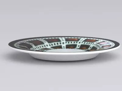 Antique and vintage plate v2 3D model