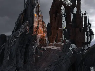 Dark Lizard Realms City Towers  3D model