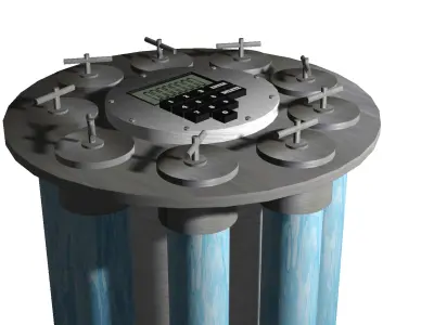 Chemical Bomb Low-poly 3D model