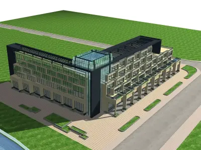 Office Building 3D model 23