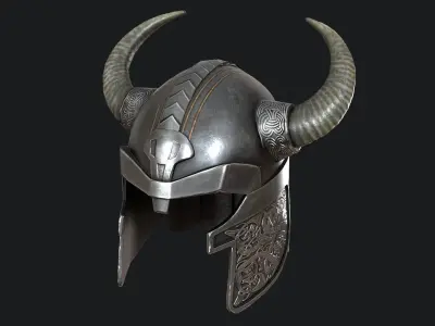 Viking helmet v5 Low-poly 3D model