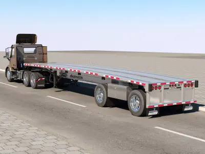 Volvo VNR 300 FlatBed 3D model