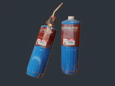 Propane Torch  Game Asset Low-poly 3D model