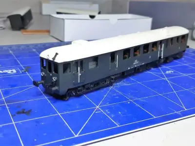 MAV Bbmot railcar 3D print model - TT scale 3D print model