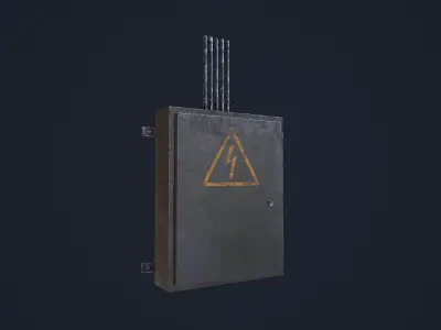 Electric Box Low-poly 3D model buy